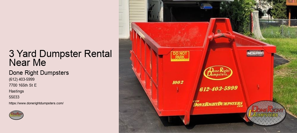 6 Yard Dumpster Rental Prices Near Me