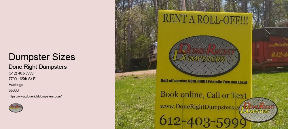 Residential Dumpster Rental Hastings MN