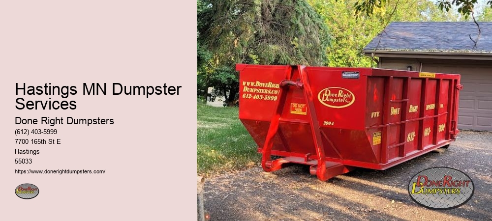 Roll Off Dumpster Rental Hastings MN