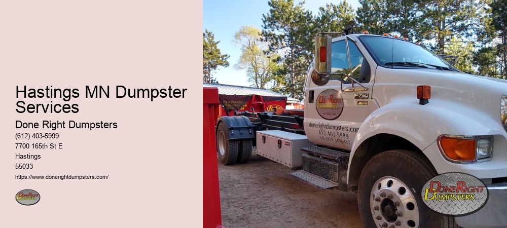 Hastings MN Dumpster Services