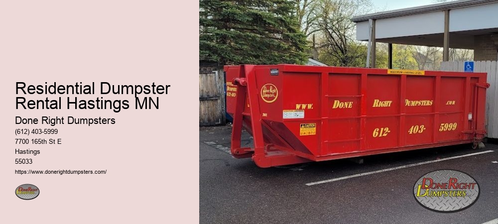 Waste Disposal Services Hastings MN