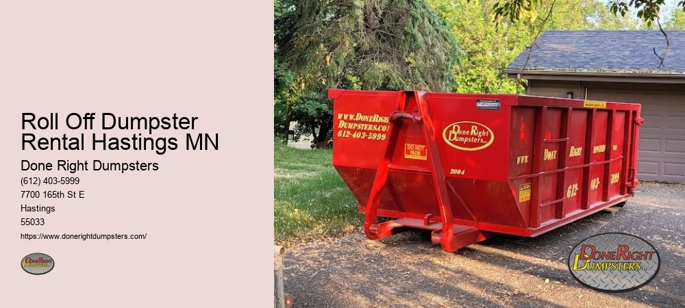 Roll Off Dumpster Rental Hastings MN