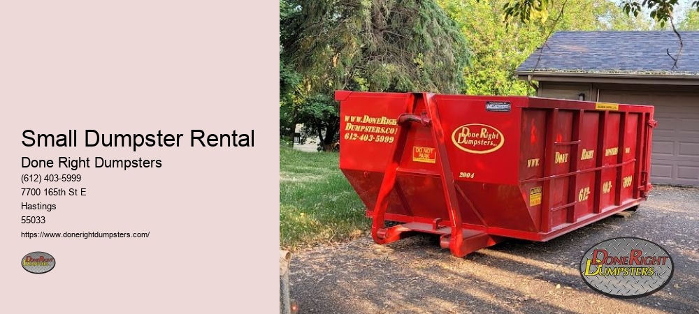 Small Dumpster Rental