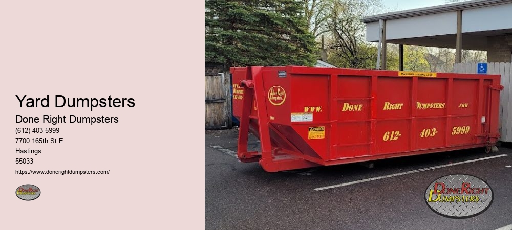 Residential Dumpster Rental Prices